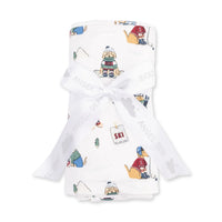Winter Sports Dogs Swaddle - Green