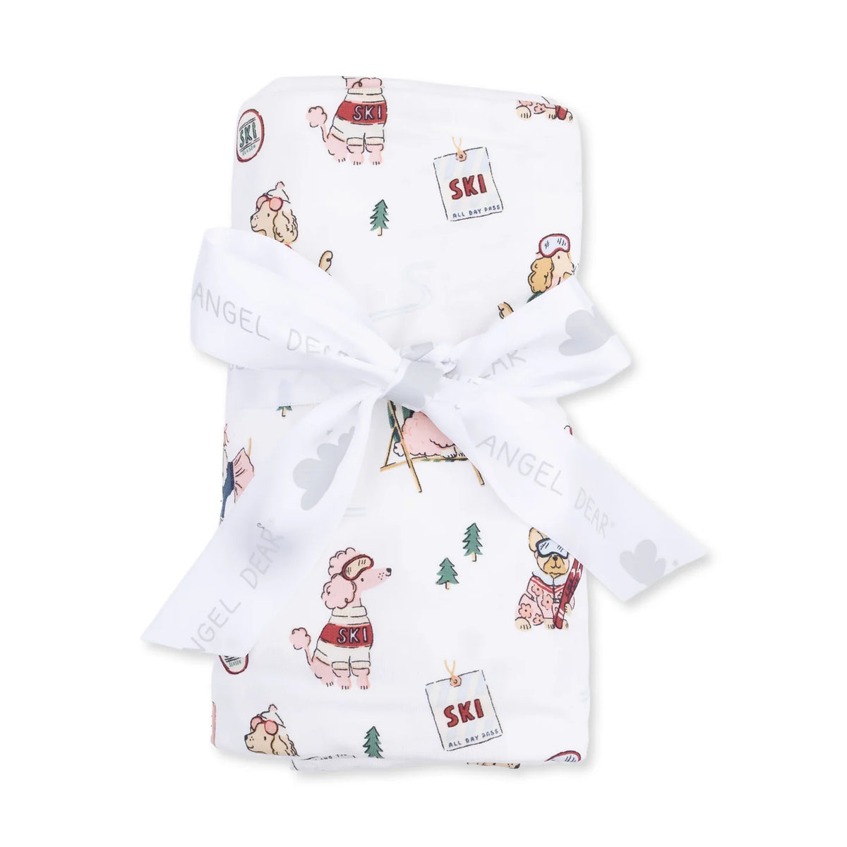 Winter Sports Dogs Swaddle - Pink