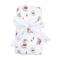 Winter Sports Dogs Swaddle - Pink