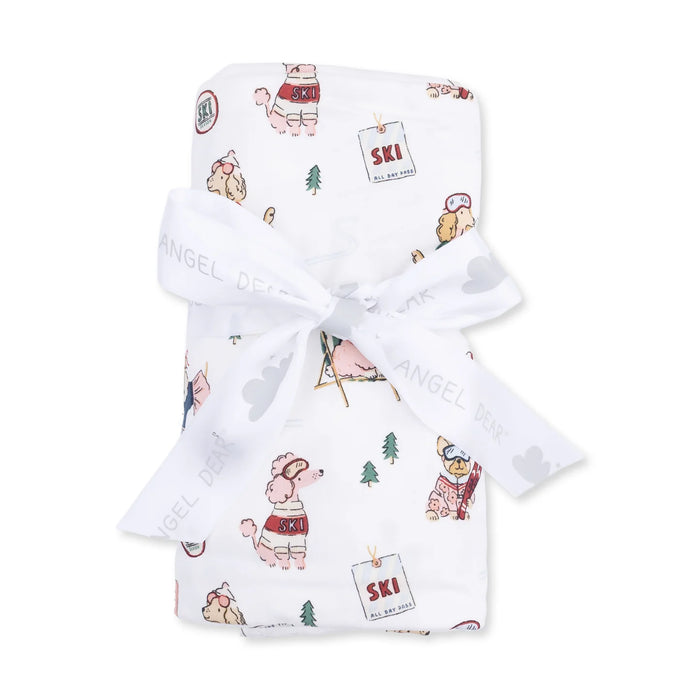 Winter Sports Dogs Swaddle - Pink
