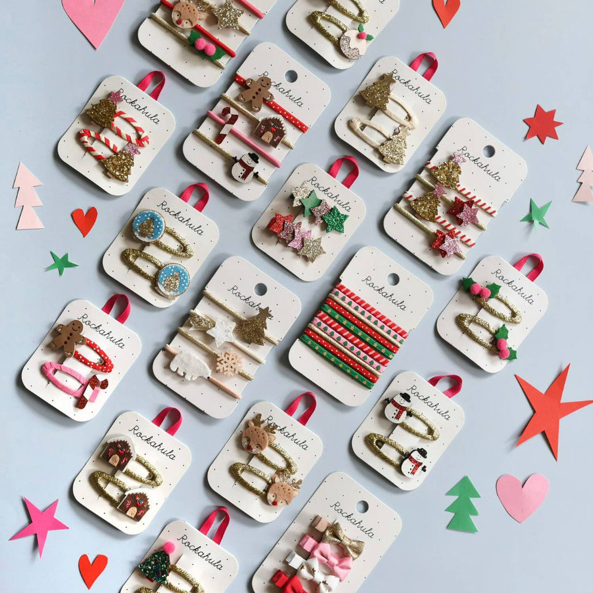North Pole Christmas Tree Hair Clips