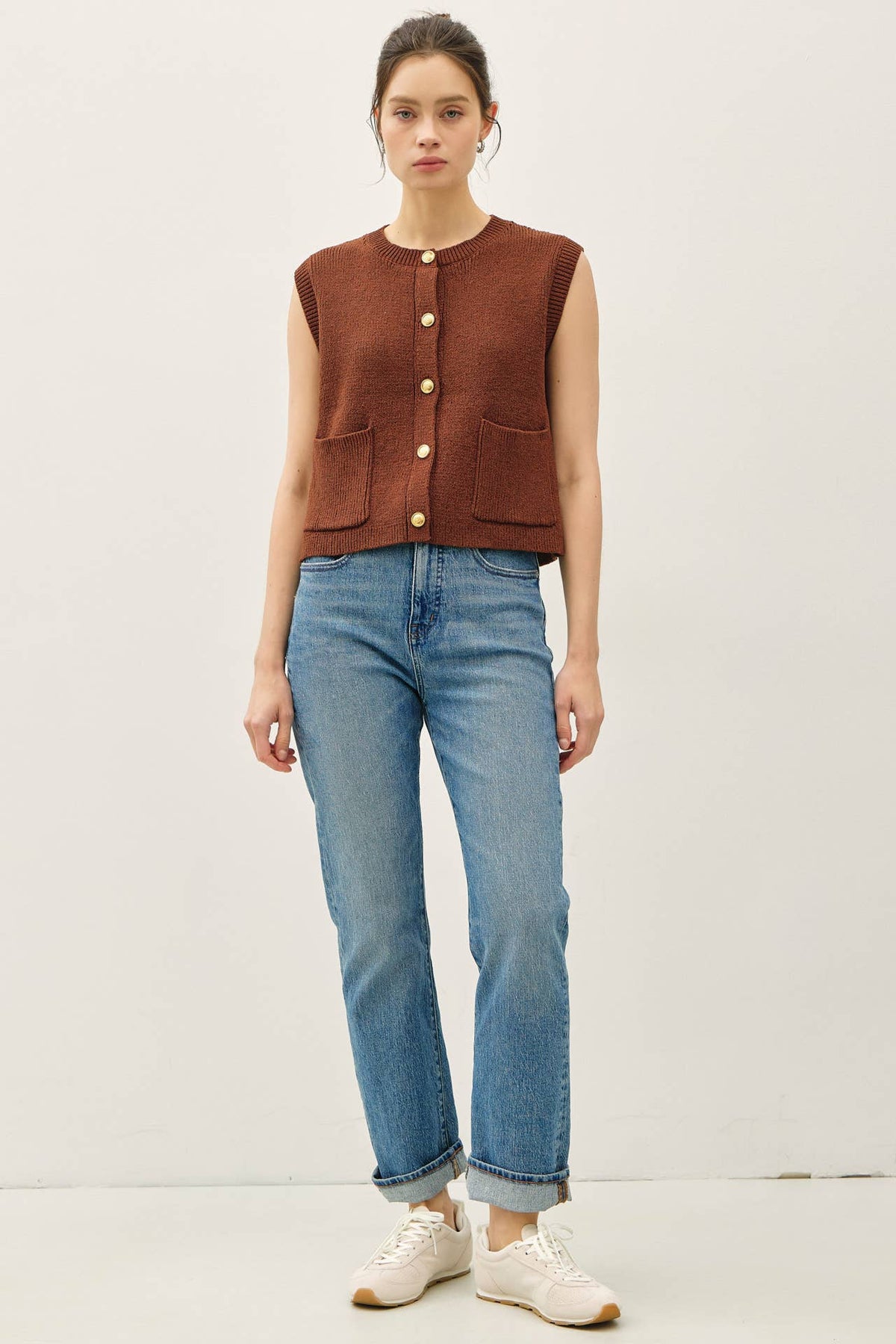 Brown Sweater Vest