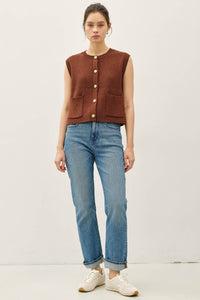 Brown Sweater Vest