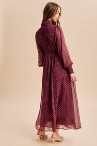 Mulberry Polka Dot Maxi