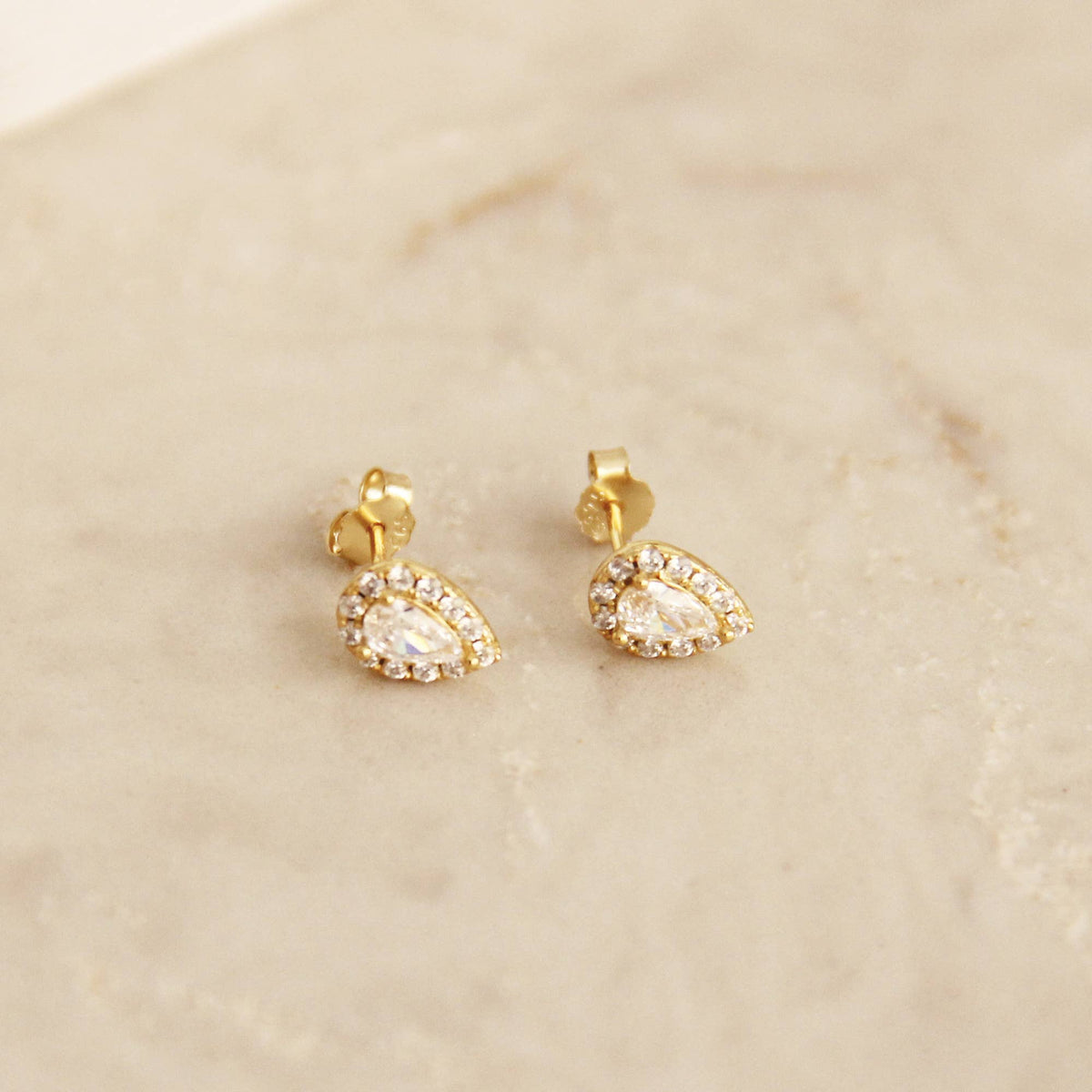 Ava Earrings CZ Stud