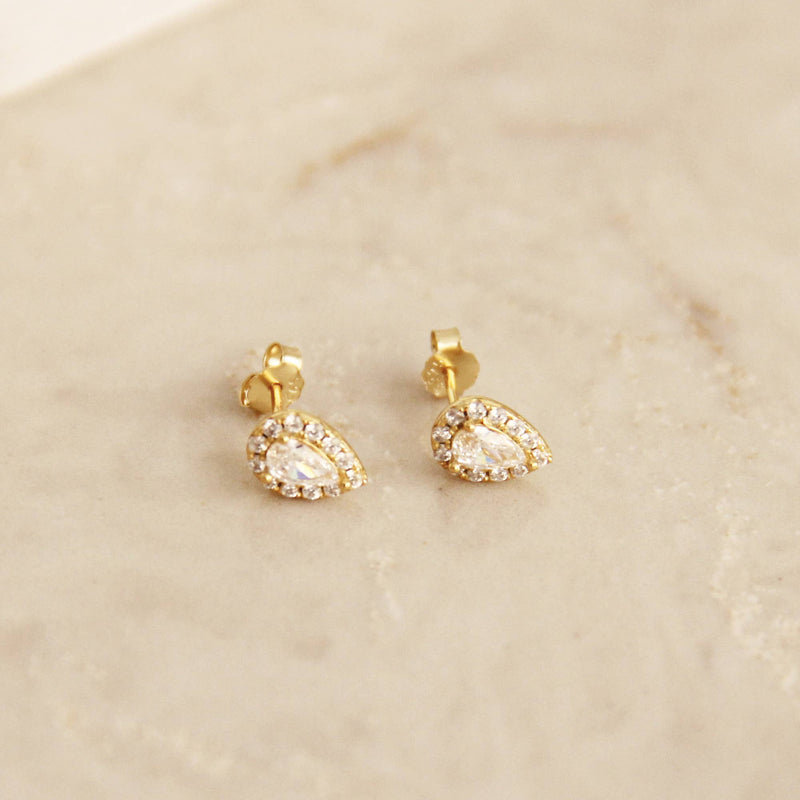 Ava Earrings CZ Stud