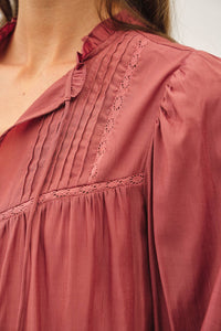 Rust Boho Blouse