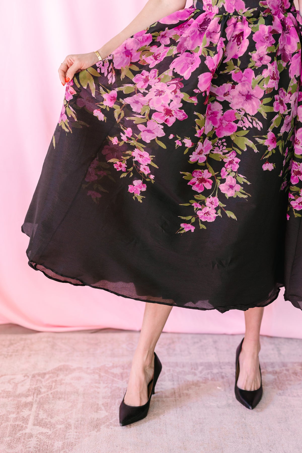 Floral Print Gown