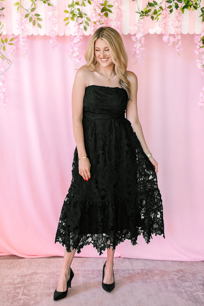 Woven Lace Midi