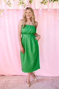 Textured Green Midi