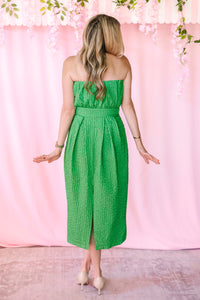 Textured Green Midi