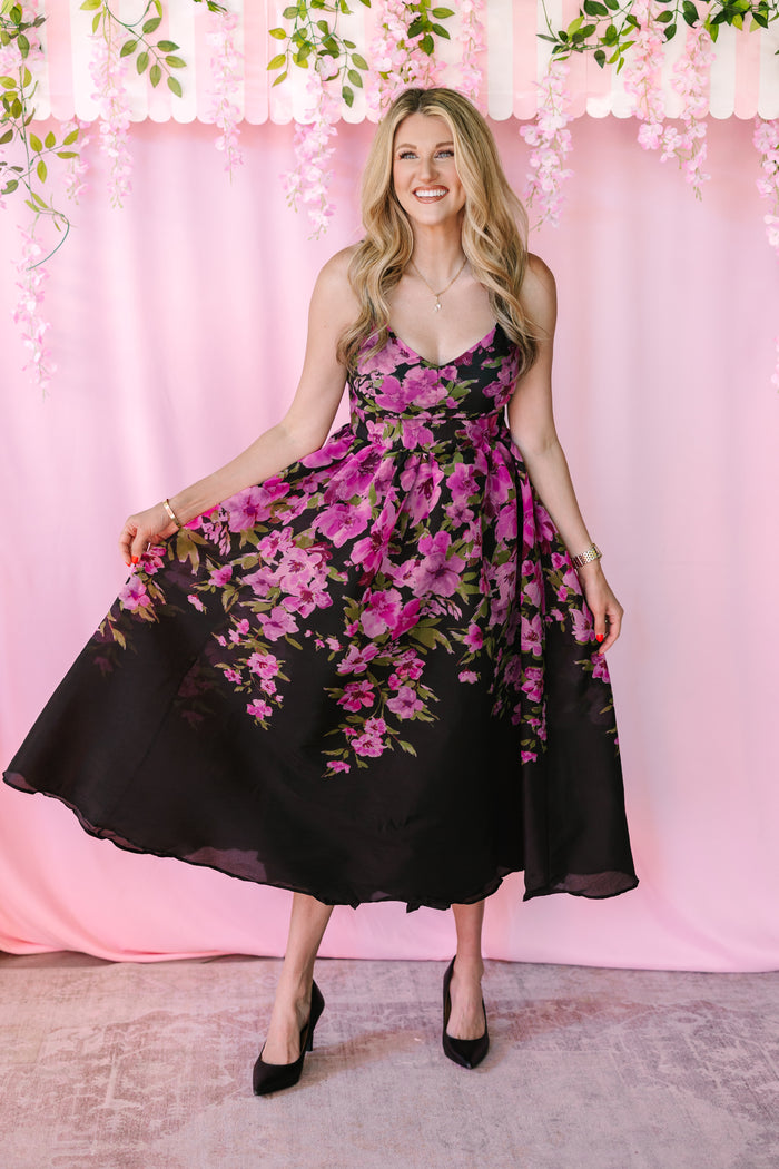 Floral Print Gown
