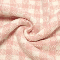 Pink Plaid Receiving Baby Blanket