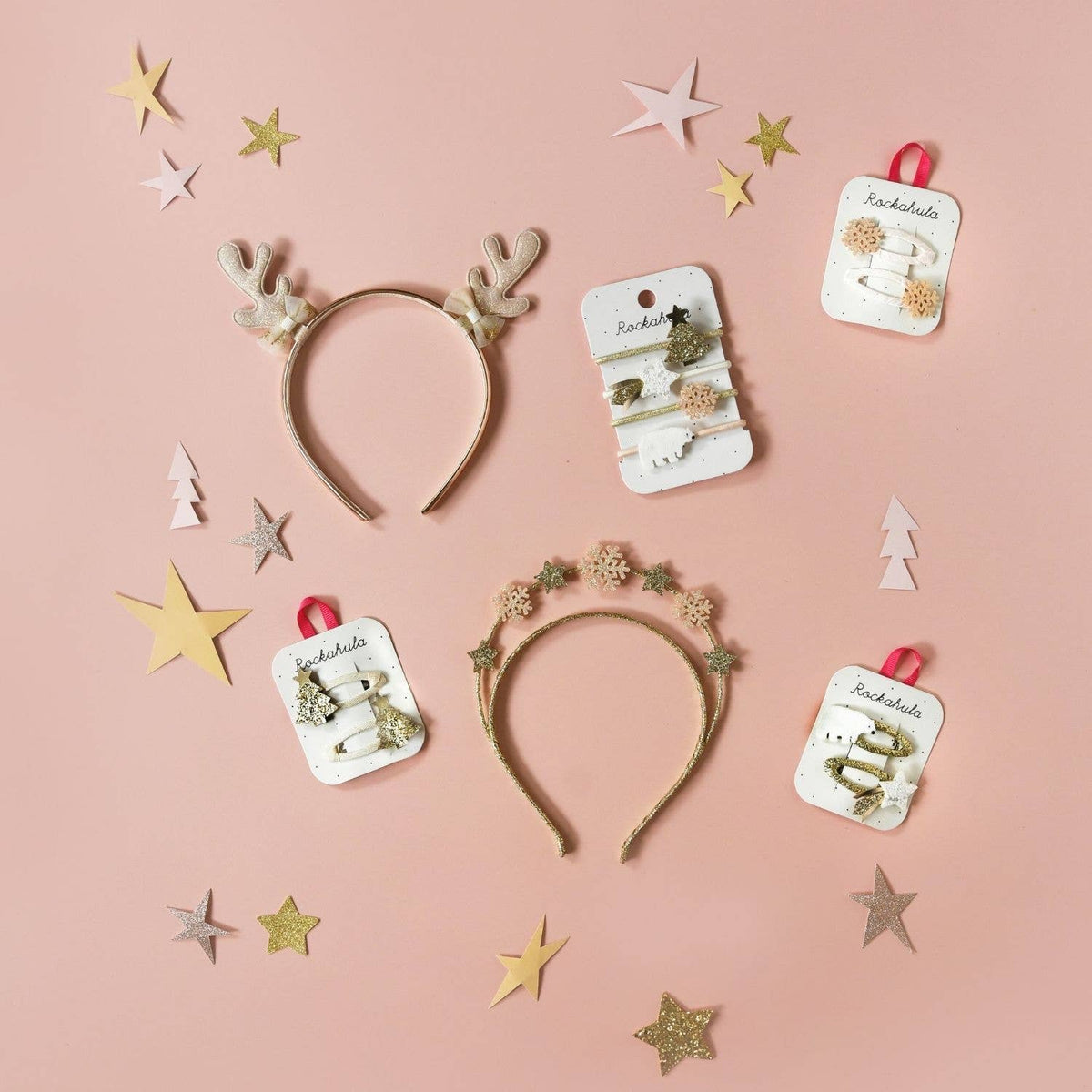 North Pole Christmas Tree Hair Clips
