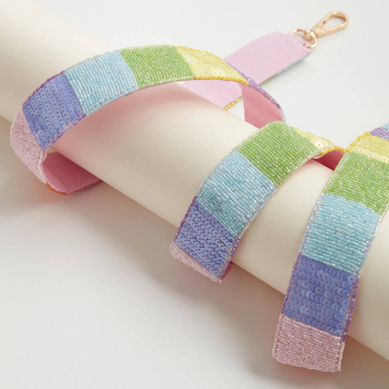 Multi-Colored Beaded Bag Strap