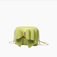 Lime Chloe Bow Mini Crossbody Bag