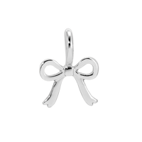 Silver Bow Charm