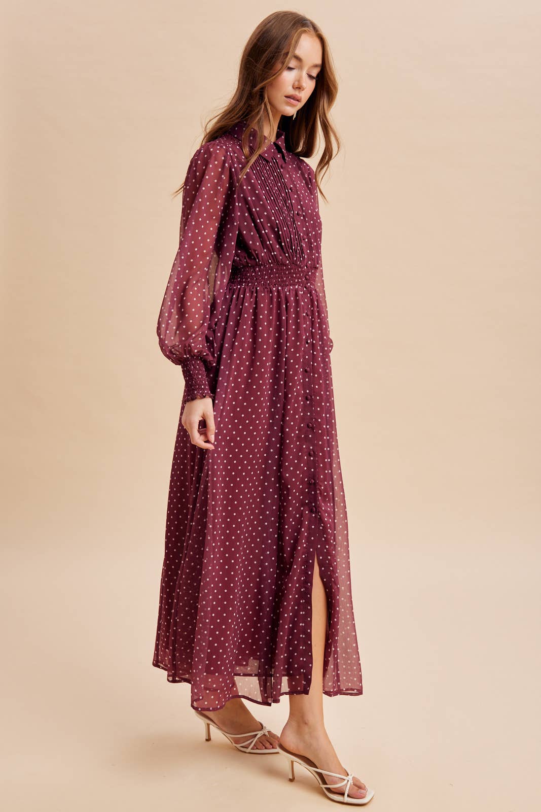 Mulberry Polka Dot Maxi