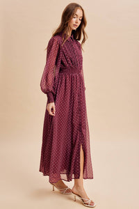 Mulberry Polka Dot Maxi