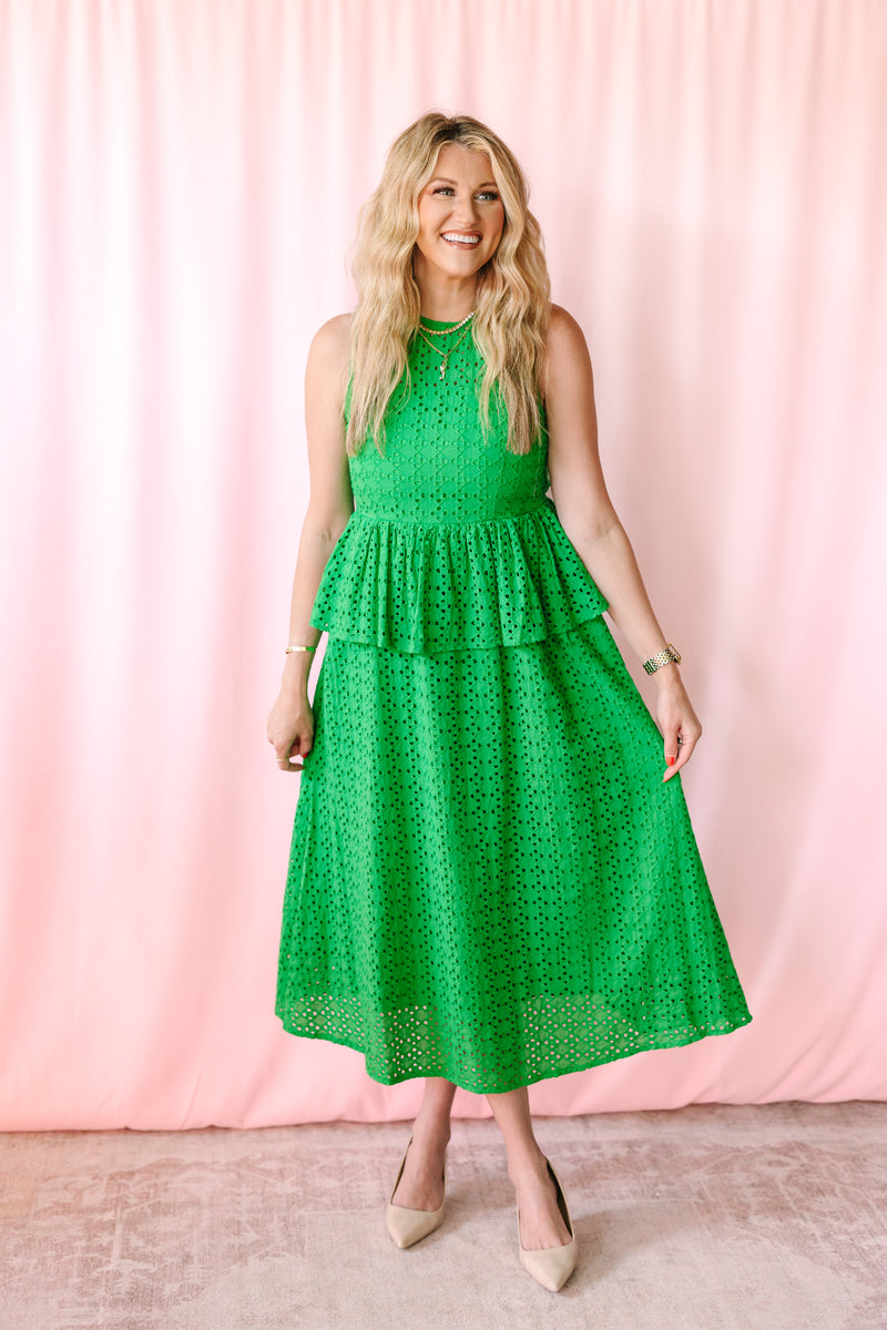 green peplum dress Eyelet Midi Patterned pleated mini dress affordable vintage watches a keyhole back with Size:Us 14