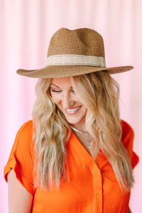 Orange Short Sleeve Blouse