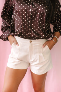 Brown Polka Dot Blouse