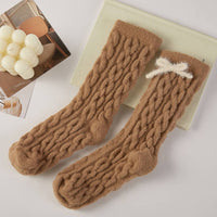 Twisted Cable Knit Fuzzy Sock Gift Set