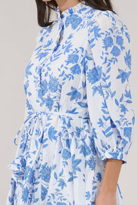 Bluebell Mockneck Godet Dress
