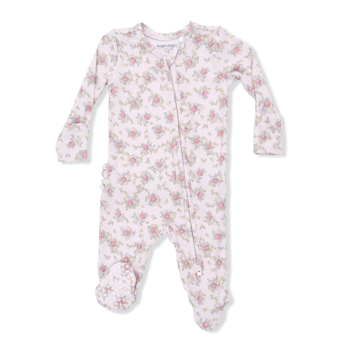 Edith's Rose Garden Ruffle Back Footie
