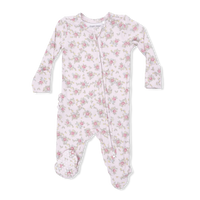 Edith's Rose Garden Ruffle Back Footie