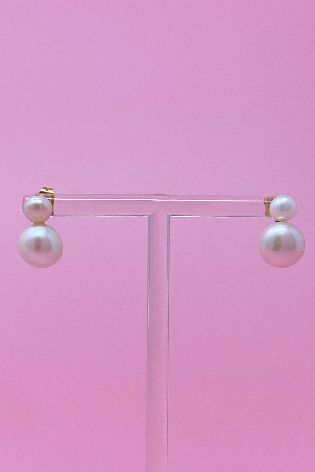 Classic Double Pearl Earrings