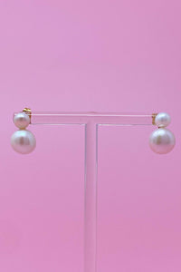 Classic Double Pearl Earrings