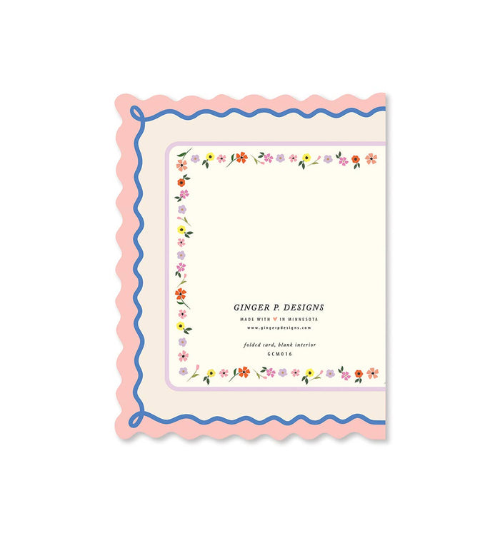 Mother's Day Scallop Greeting Card
