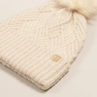 Chevron Knit Cuff Beanie