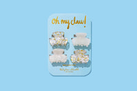 Pearl Confetti Mini Claw Clip Set