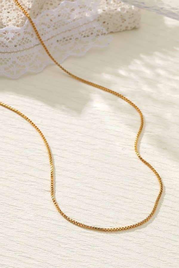 STAINLESS STEEL WATERPROOF TARNISH FREE NECKLACE | 40NK318