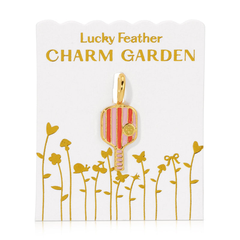 Gold Pickleball Charm