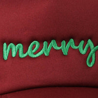 Merry  Embroidery Mesh Back Trucker Hat