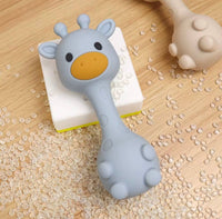 BPA All Silicone Giraffe Rattle