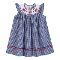 American Flag Smocked Dress