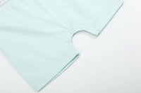 Misty Blue Easter Bunny Smocked Shortalls