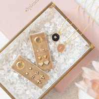 Heart Velvet Stud Gift Set