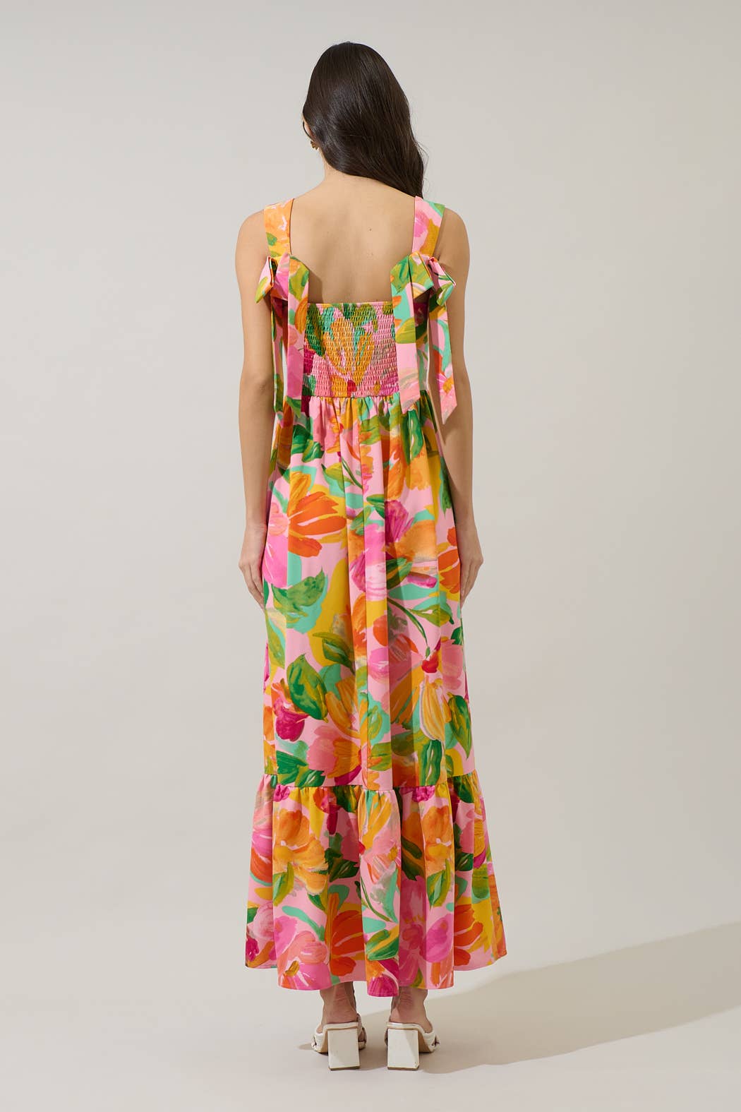 Floral Smocked Maxi Dress