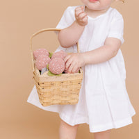 Strawberry Pink Crochet Rattle