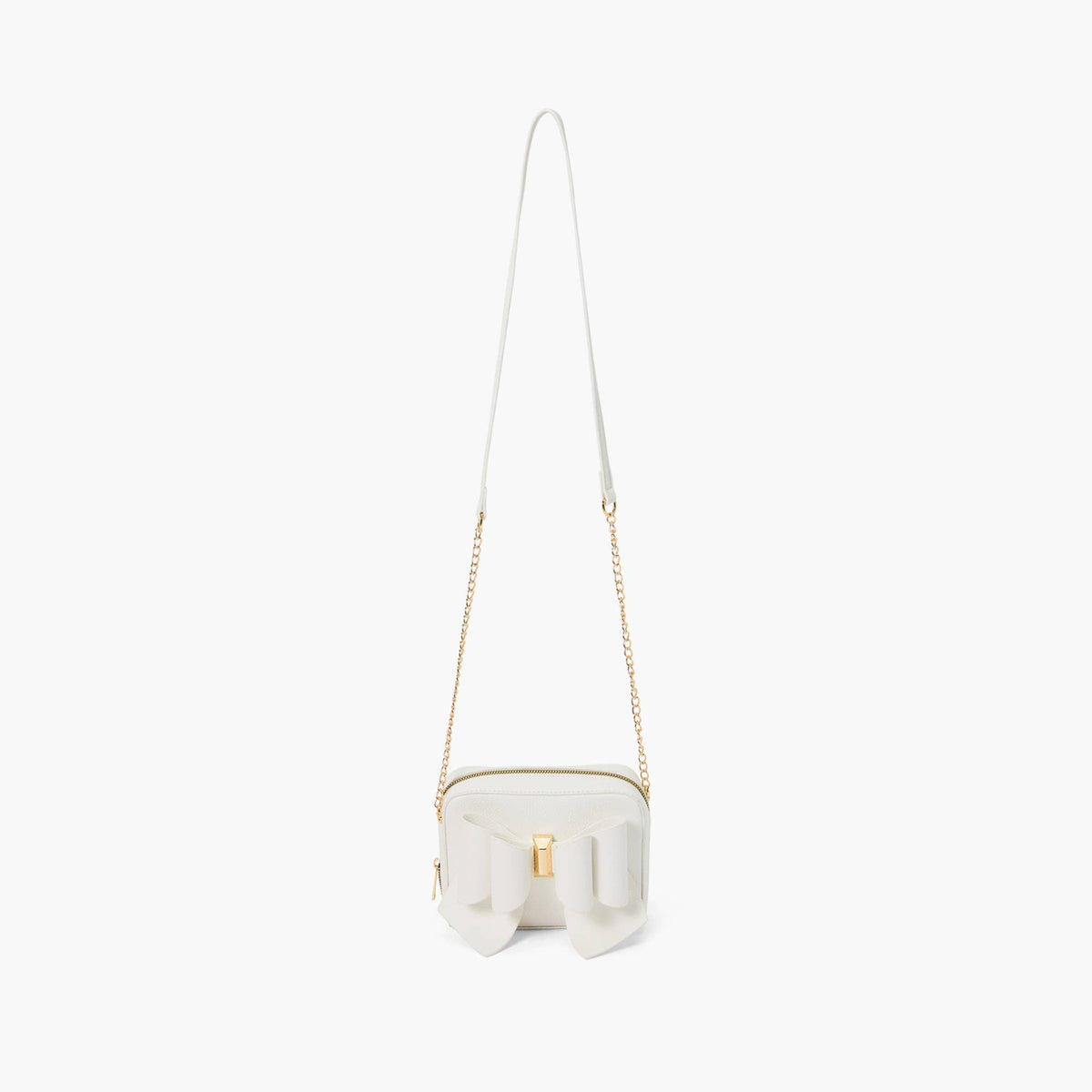 White Boxy Bow Crossbody