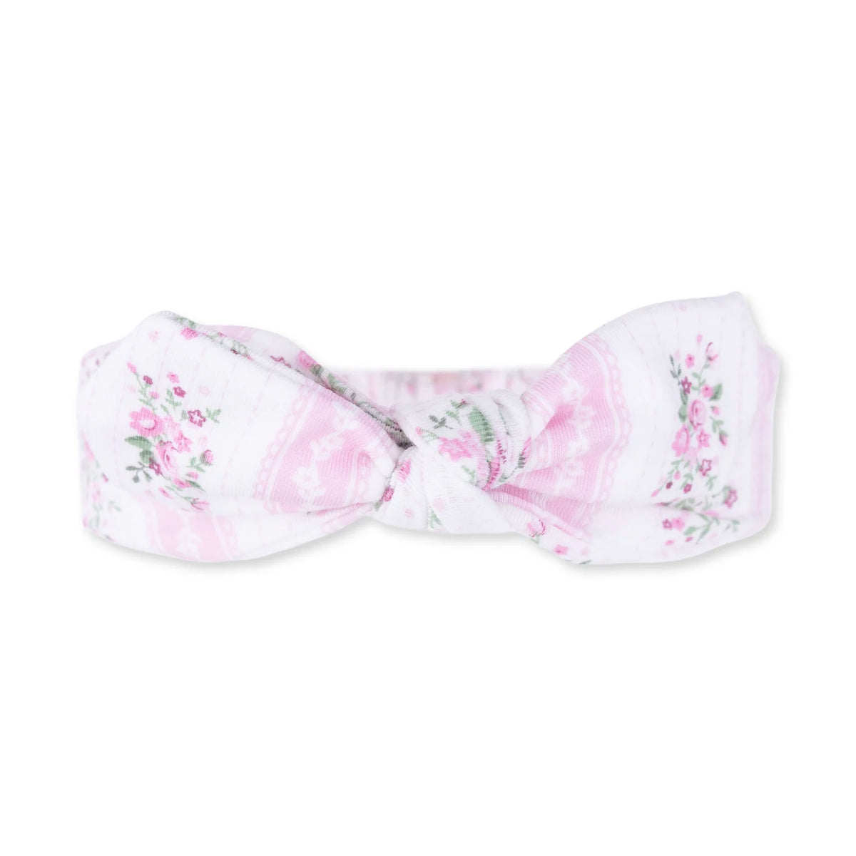 Bella Rose Stripe Knot Headband