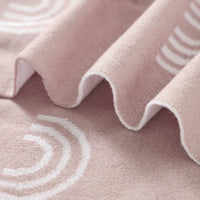 Pink Rainbow Receiving Baby Blanket