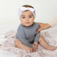 Pink Plaid Receiving Baby Blanket