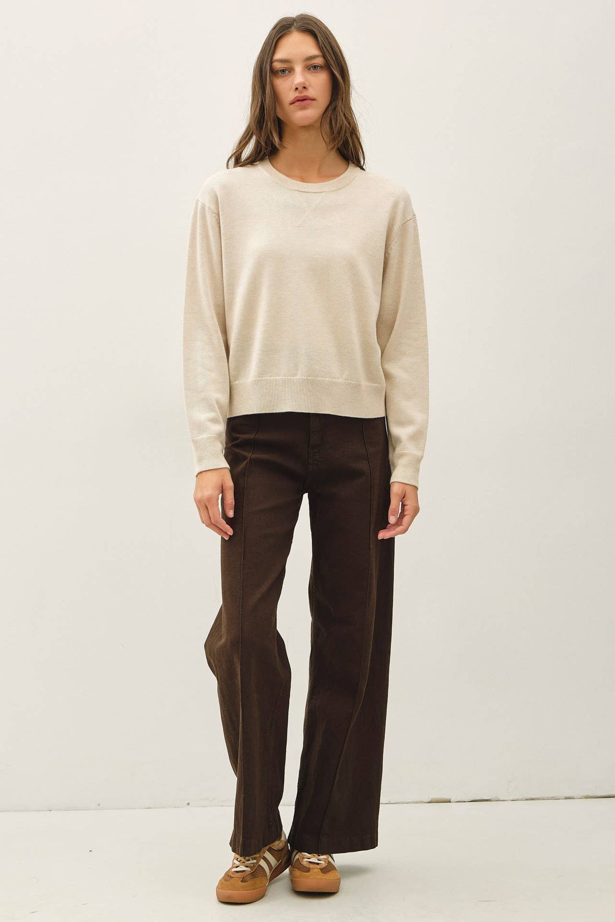 Oatmeal Crew Sweater