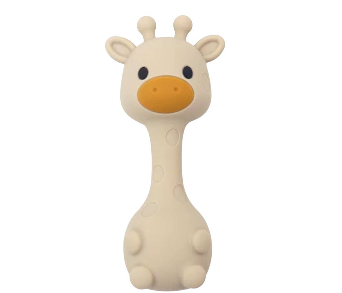 BPA All Silicone Giraffe Rattle
